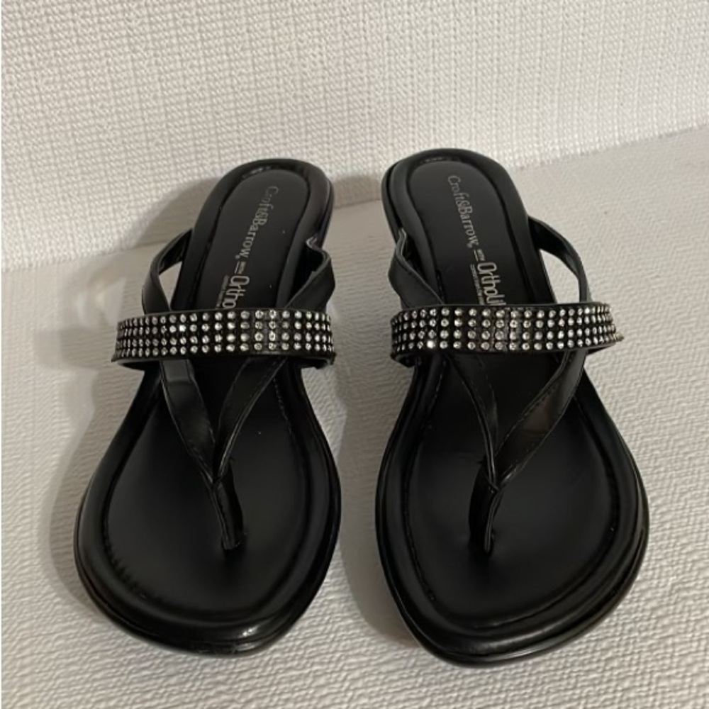 Croft & Borrow platform sandals, size 9.M - Picture 2 of 9